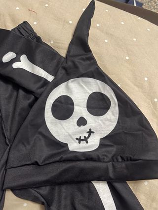 Completo scheletro neonato Halloween 9-12 mesi