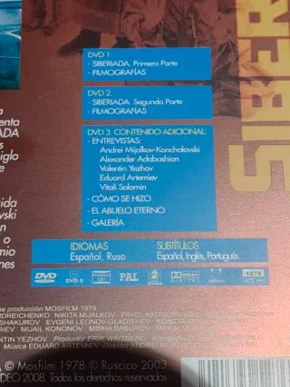 Siberiada Steelbook Coleccionista DVD