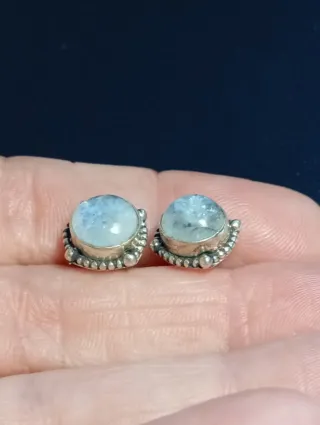 Pendientes Plata de Ley Luna