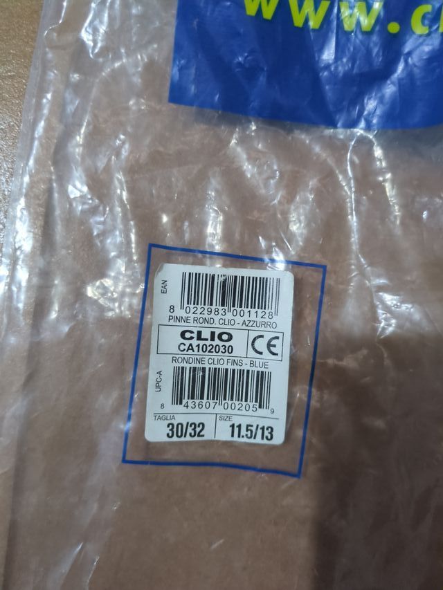 Aletas natación niño/a azul