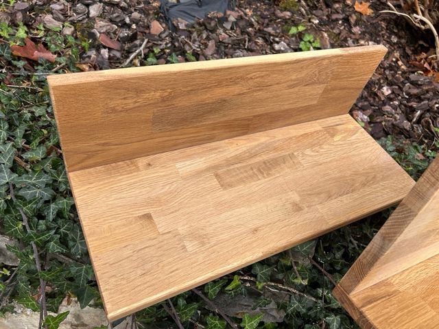 3 Baldas de madera rústicas