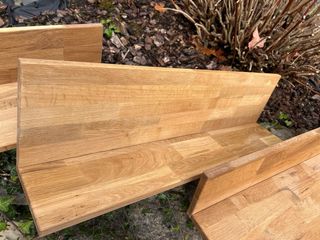 3 Baldas de madera rústicas