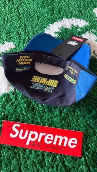 Gorra Supreme x Fox Racing 6-Panel Azul FW25