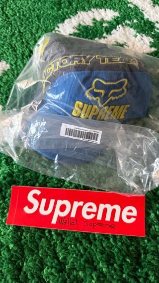 Gorra Supreme x Fox Racing 6-Panel Azul FW25