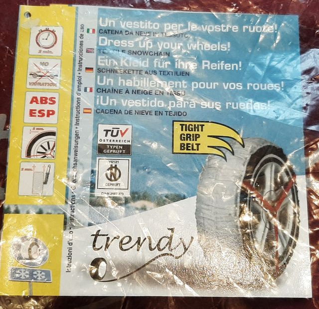 Cadenas textiles para neumáticos