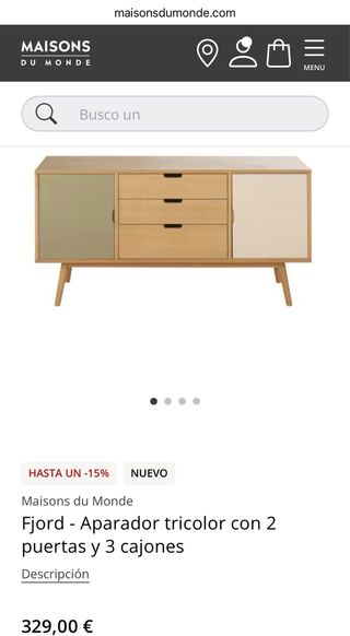 Aparador cómoda Nórdica Maisons du Monde Madera