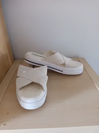 Sandalias Converse Plataforma Beige
