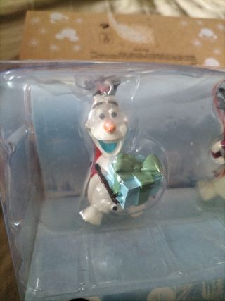 Caja 2 Decoraciones Navidad Frozen Disney Olaf