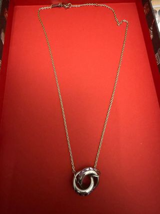 Collana Stroili Oro con ciondolo due anelli