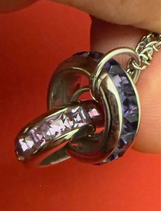 Collana Stroili Oro con ciondolo due anelli