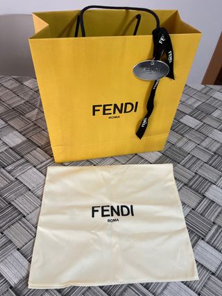 Bolsa Fendi Roma Tela Amarilla