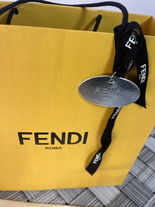 Bolsa Fendi Roma Tela Amarilla