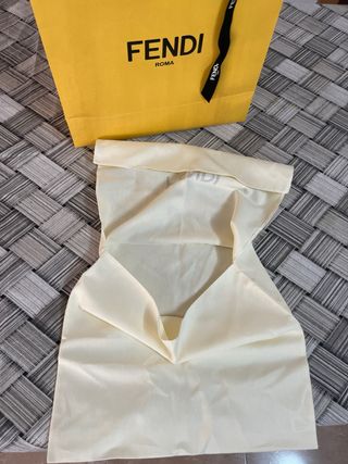 Bolsa Fendi Roma Tela Amarilla