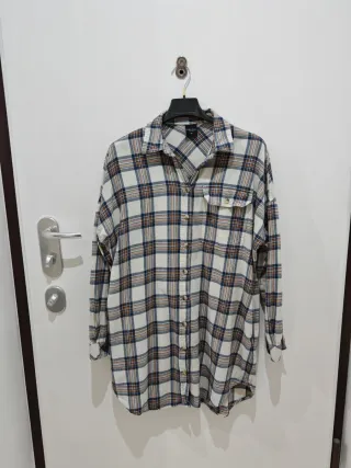 Camicia da donna oversize a quadretti