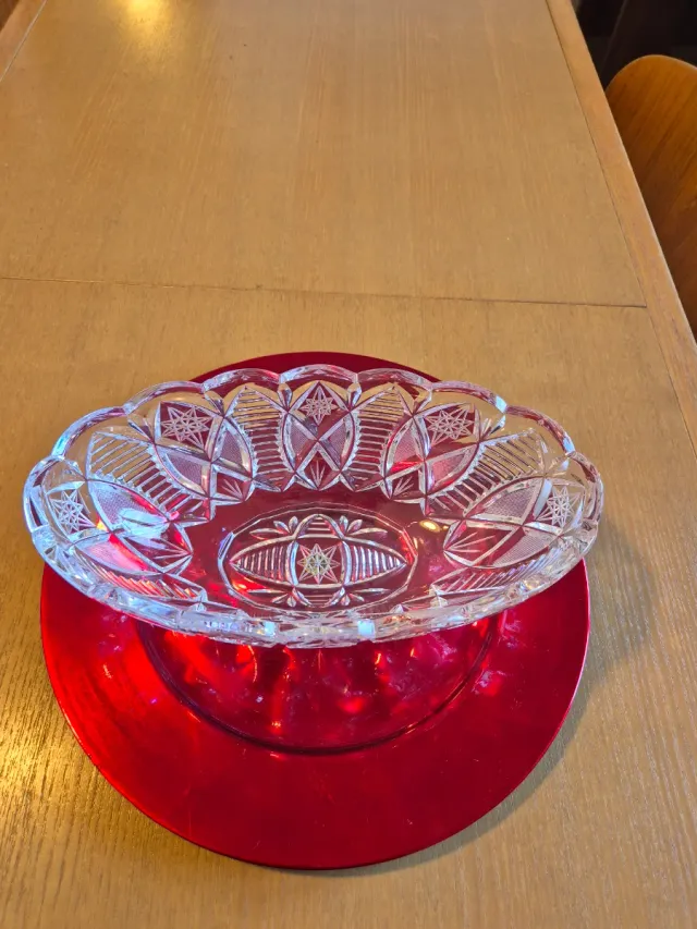 Porta caramelle cristallo 28x15 cm