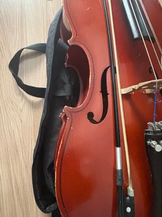 Violonchelo 3/4 con funda y arco