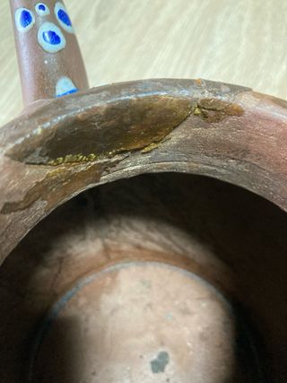 Tetera antigua china de terracota Yixing