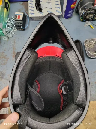 Casco Motocross Fox Rojo y Negro