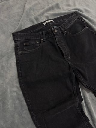 Pantalón Zara Negro Corte Moderno
