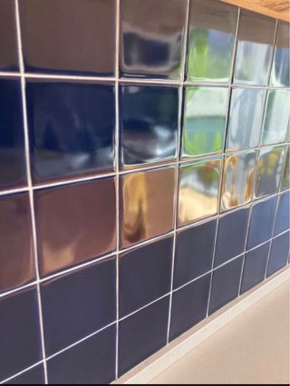 Azulejos Cuadrados Azul Marino Cerámicas