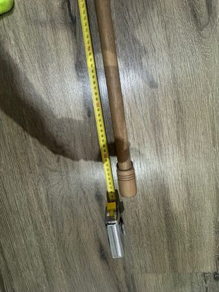 Barra de cortina de madera, tiene 208 y 3 profundo