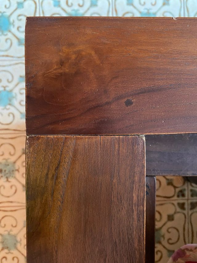 Letto matrimoniale teak etnico comodini bali