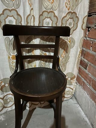 4 Ud Silla Thonet Antigua Madera