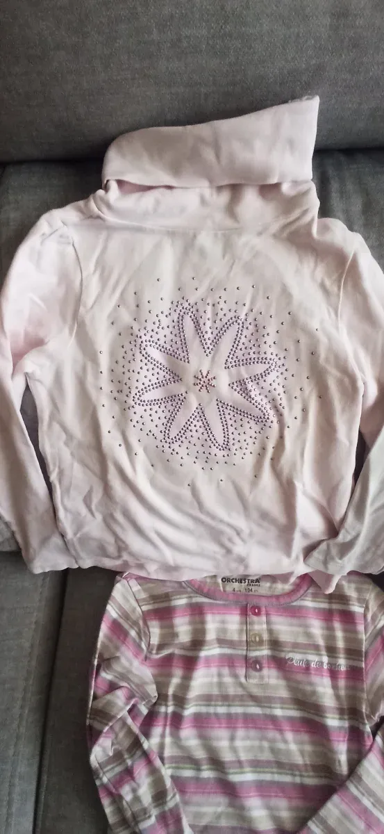 Lote 4 camisetas niña manga larga