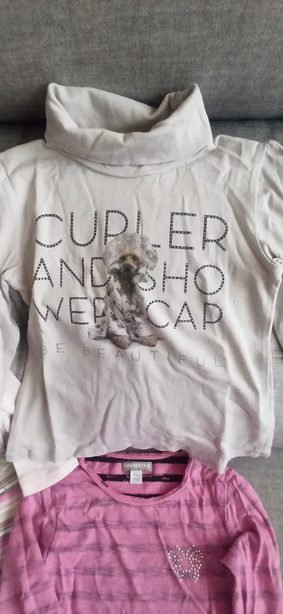 Lote 4 camisetas niña manga larga