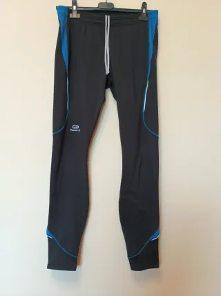 Mallas Deporte Hombre Kalenji Negro/Azul