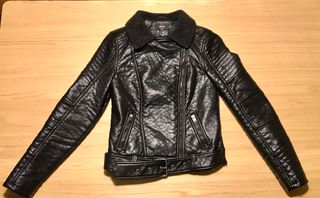 Chaqueta efecto cuero ONLY negra Talla XS