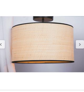 Lámpara de techo salón/cocina de yute