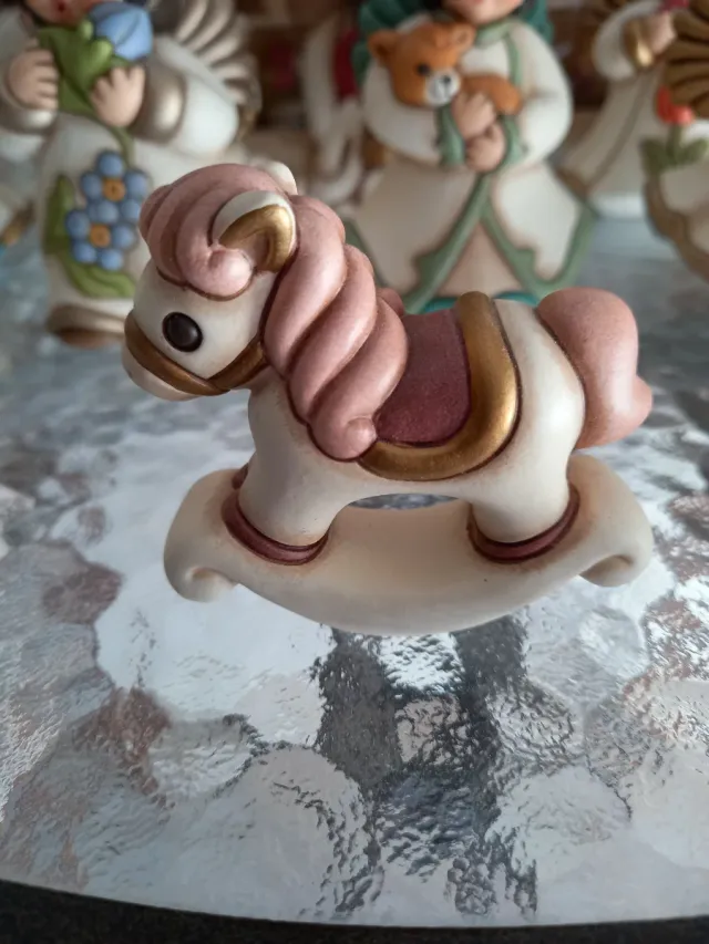 Coppia Cavallini THUN Dondolo Rosa e Azzurro