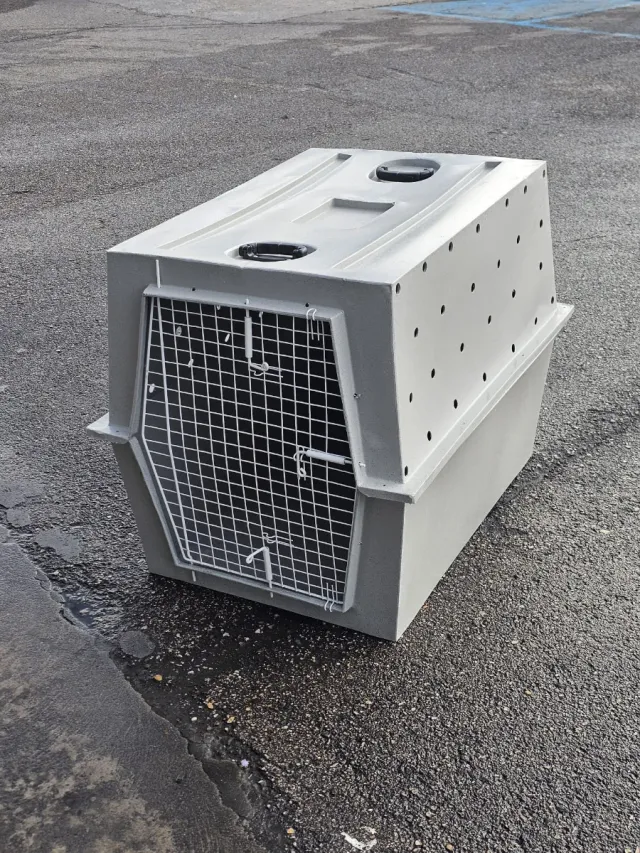 Transportín jaula viaje XL gris