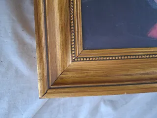 Cuadro Virgen María y Niño Jesús Dorado