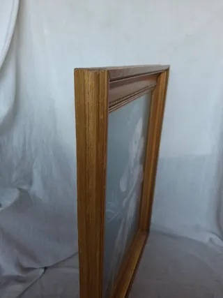 Cuadro Virgen María y Niño Jesús Dorado