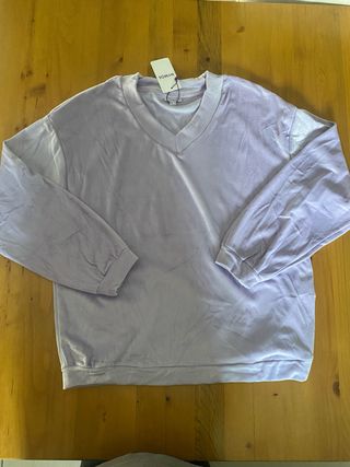 Maglia ciniglia lilla  tg L