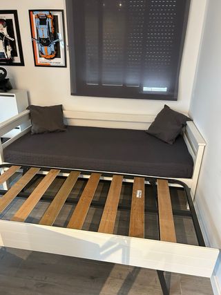 Escritorio y Estantería Modular Madera Clara