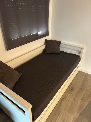 Escritorio y Estantería Modular Madera Clara