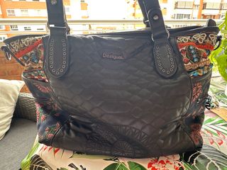 Bolso Desigual Negro Multicolor