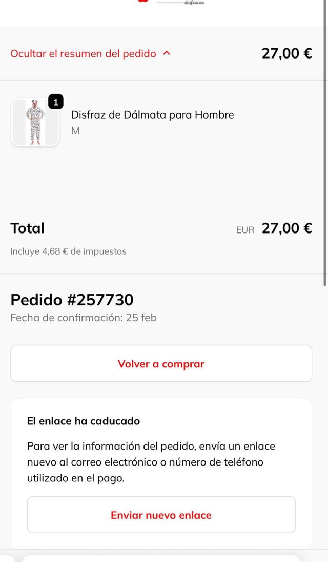 Disfraz Dálmata Carnaval