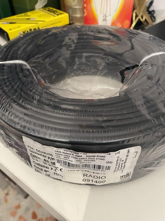 Matassa Cavo RG58 50 Ohm 100mt