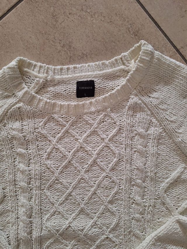 MAGLIONCINO BIANCO TERRANOVA DA UOMO