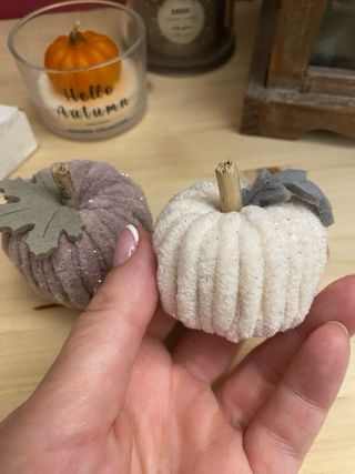 Pareja Calabazas Decorativas