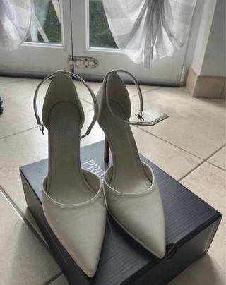 Tacchi Primadonna bianchi usati una volta