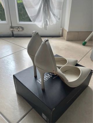 Tacchi Primadonna bianchi usati una volta