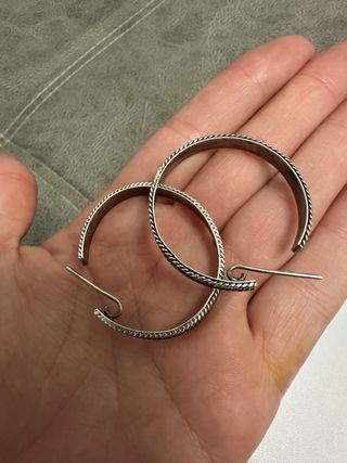 Aros Plata y Oro 750