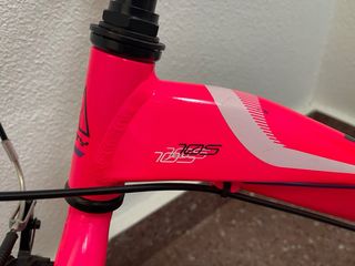 Bicicleta MONTY infantil rosa fluor