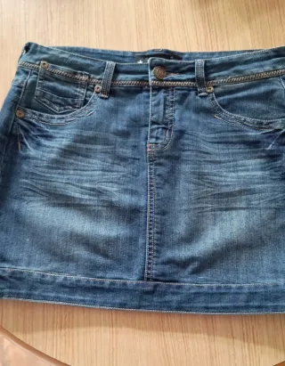 Minifalda vaquera azul