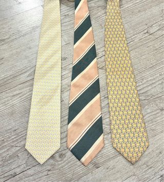 Lote 3 corbatas seda